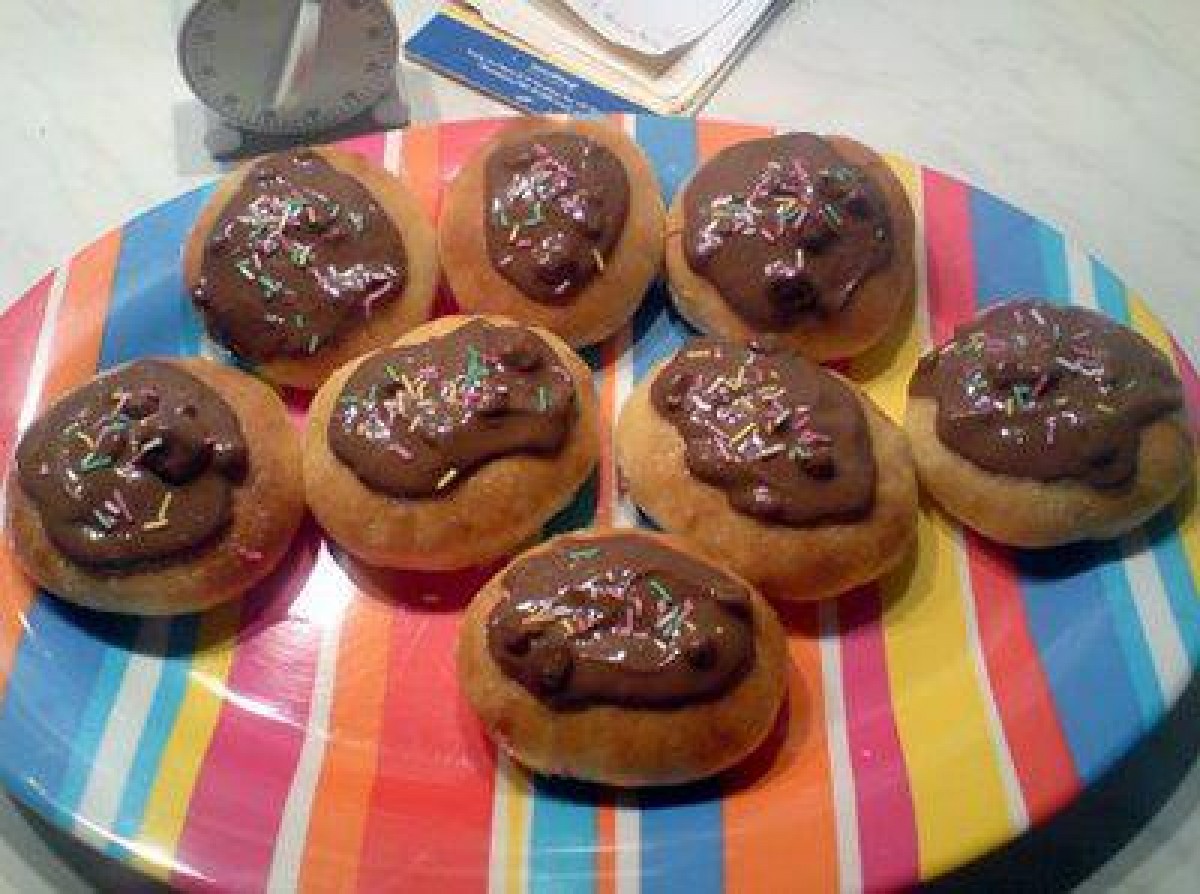 Donuts φούρνου με σοκολάτα..!