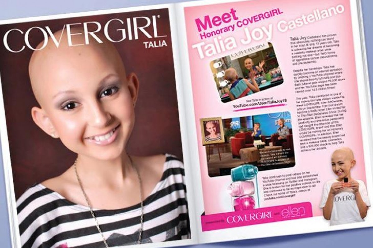 Talia Joy, το 13χρονο CoverGirl που έχασε τη μάχη με τον καρκίνο μα κέρδισε στη ζωή