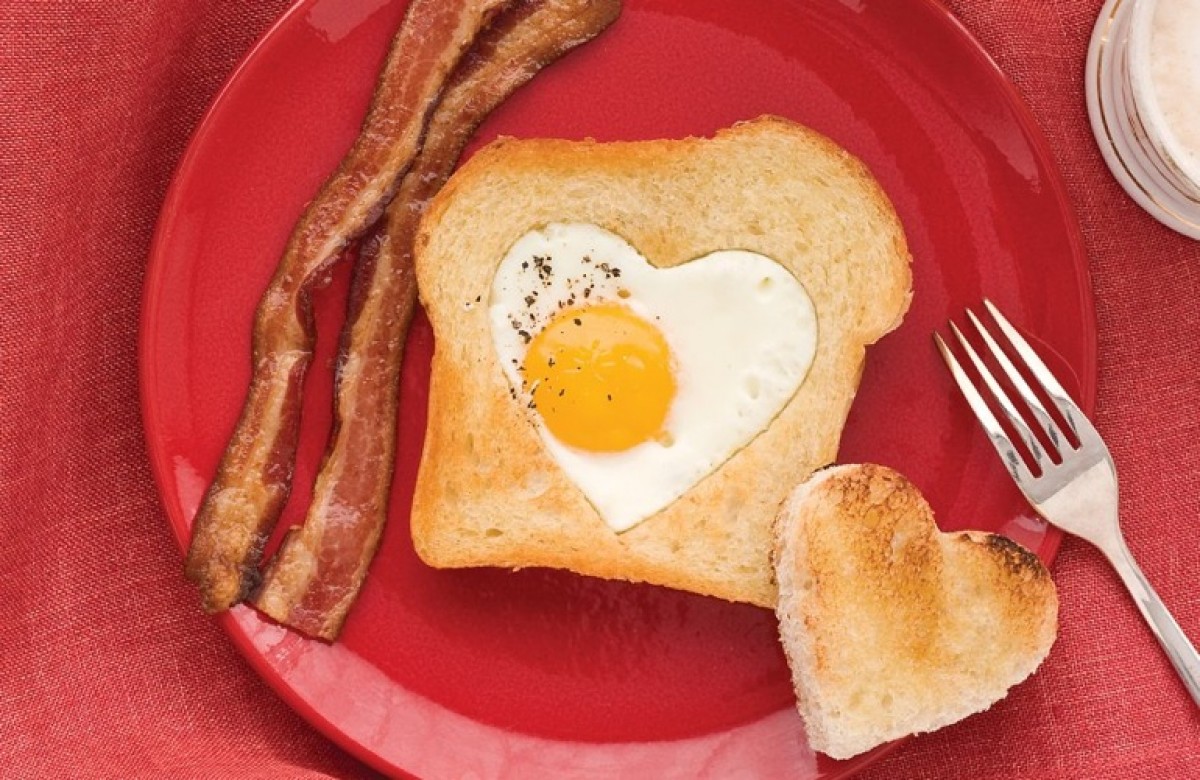 Πρωινό σε σχήμα καρδιάς!