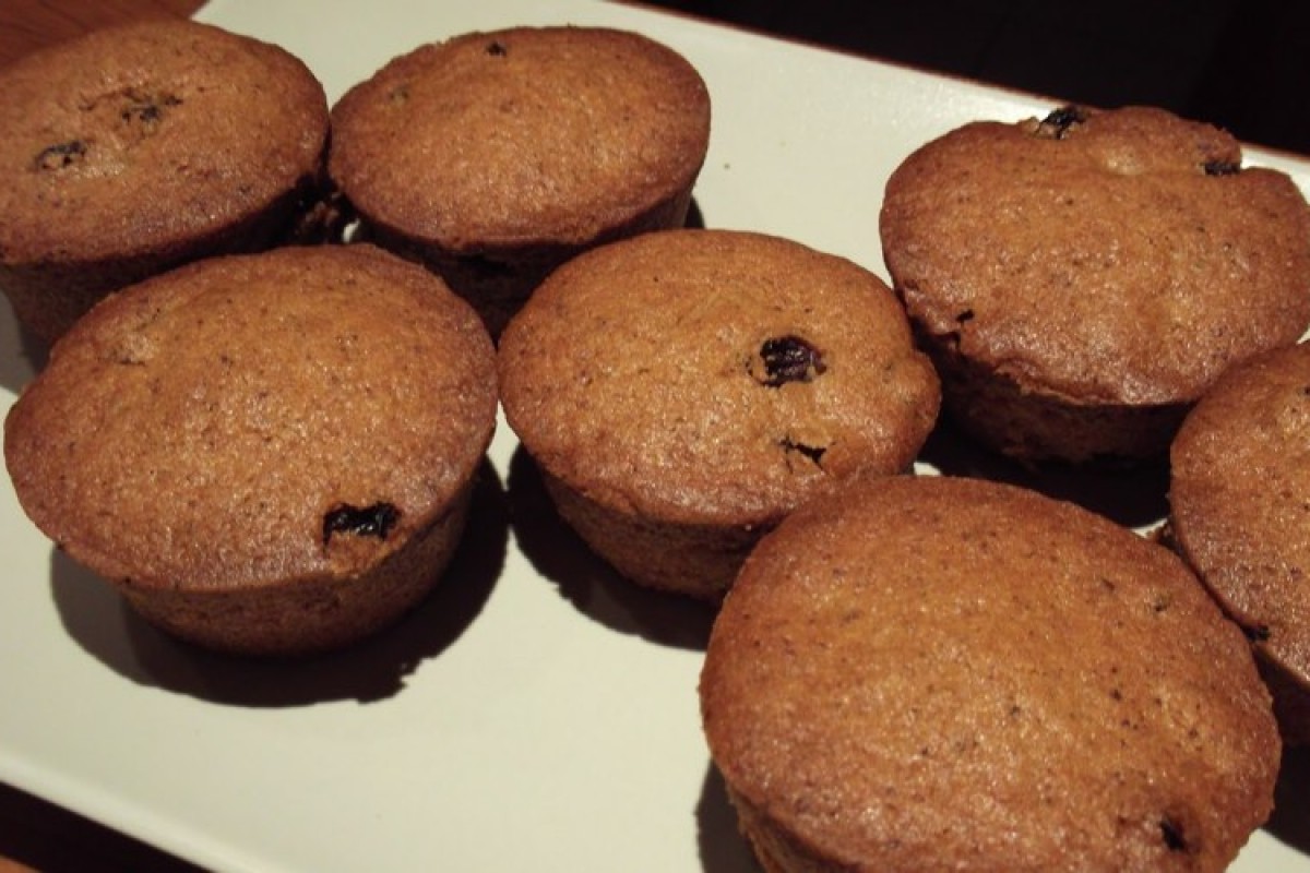 Muffins με σταφίδες (νηστίστιμη συνταγή!)
