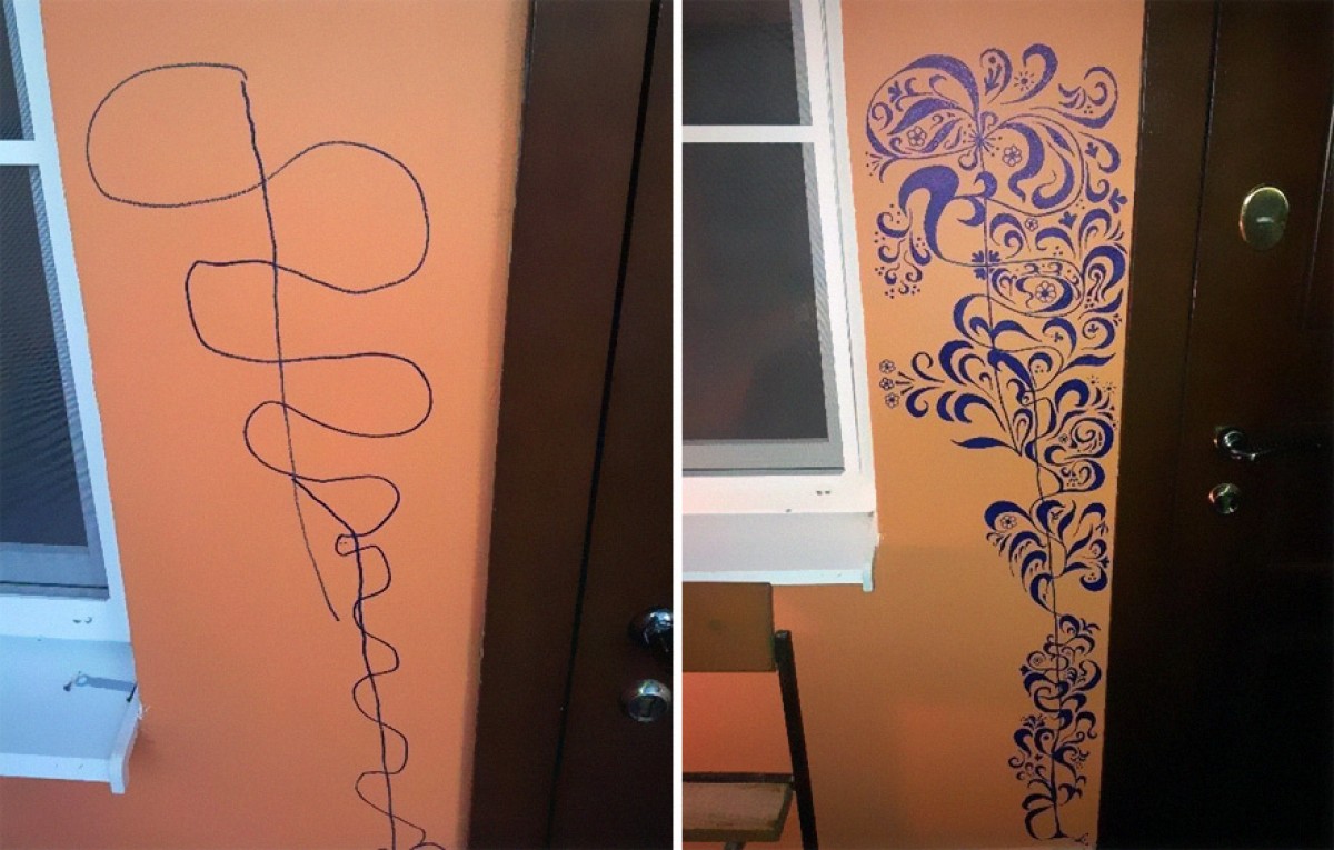 Όταν τα παιδιά ζωγραφίζουν στους τοίχους