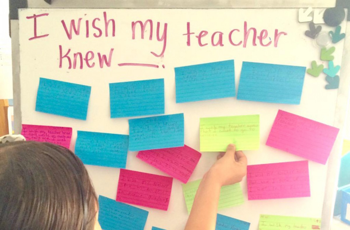 Ζήτησε από τους μαθητές της να γράψουν τι θα ήθελαν να γνωρίζει γι’ αυτούς. Οι απαντήσεις την εξέπληξαν.