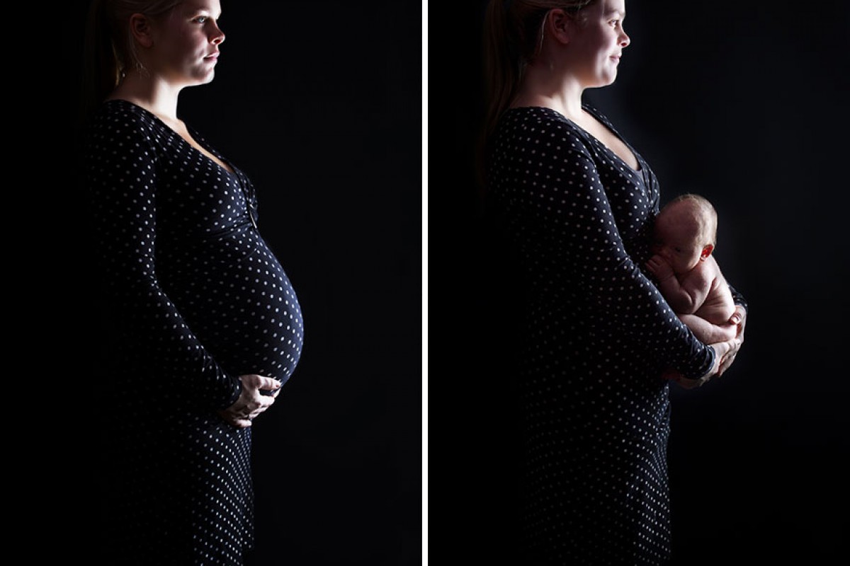 Πριν και μετά τη γέννα: Μια τρυφερή φωτογράφιση