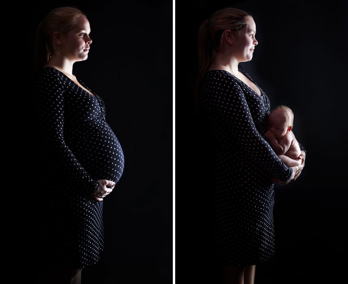 Πριν και μετά τη γέννα: Μια τρυφερή φωτογράφιση