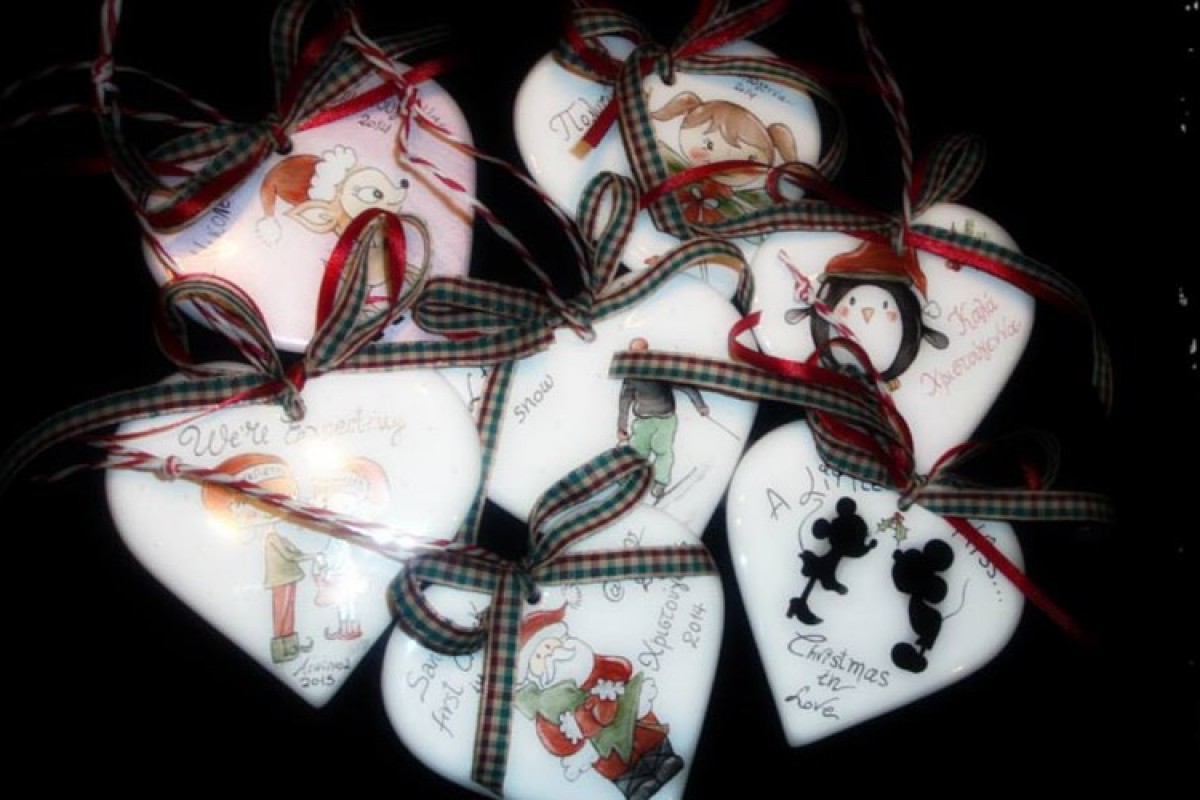 ΕΛΗΞΕ: Κερδίστε μια πορσελάνινη καρδιά στολιδι ζωγραφισμένη στο χέρι απο την Έφη Μπεγνή!