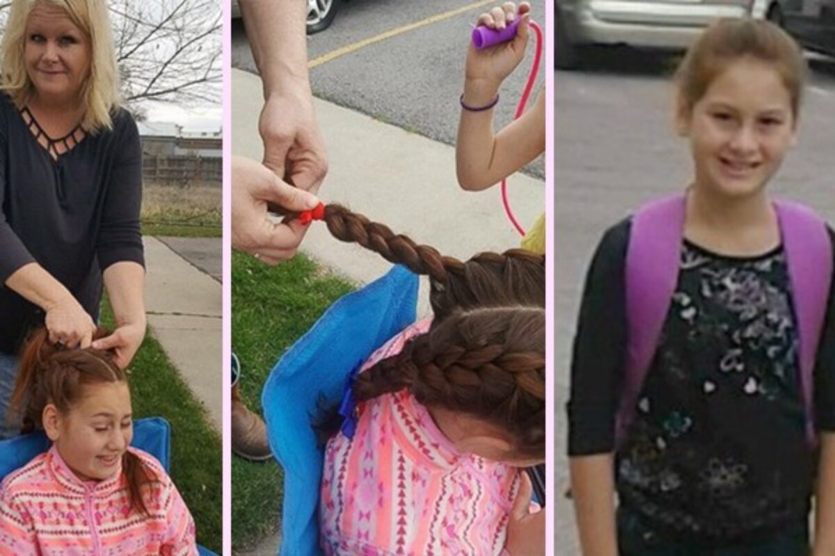 Γυναίκα οδηγός σχολικού κάνει καθημερινά πλεξούδες σε μαθήτρια που έχασε τη μητέρα της